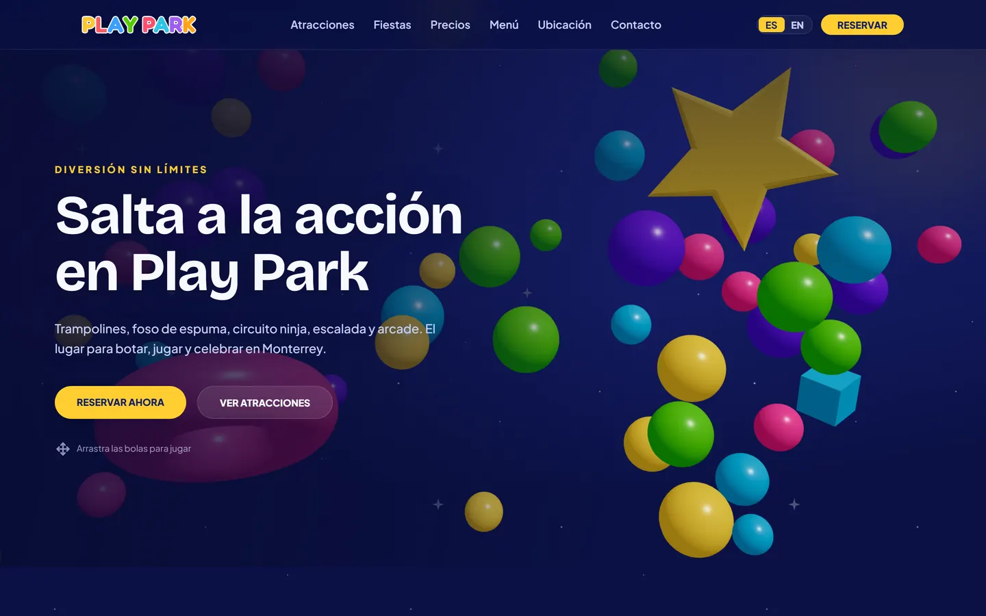 Play Park: Ocio infantil · web y reservas con aforo